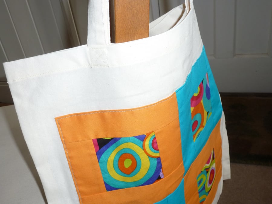 Patchwork tote bag