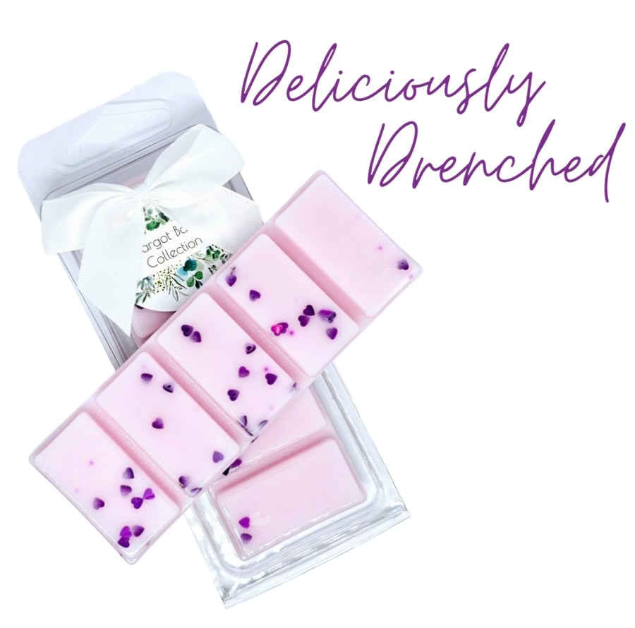 Deliciously Drenched  Wax Melts UK  50G  Luxury  Natural  Highly Scented