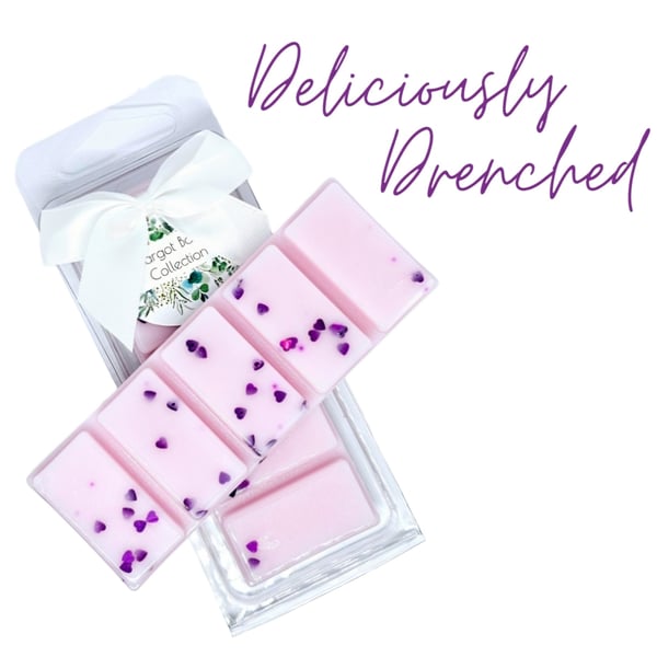 Deliciously Drenched  Wax Melts UK  50G  Luxury  Natural  Highly Scented