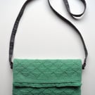 Knitted envelope bag