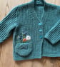 Gardener's Pocket Cardigan 2-3yrs - Image 2