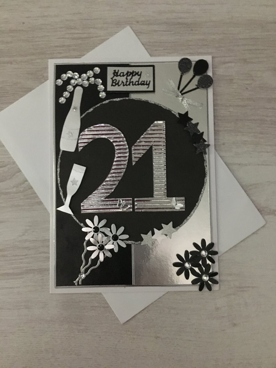 21st Birthday Greeting Card