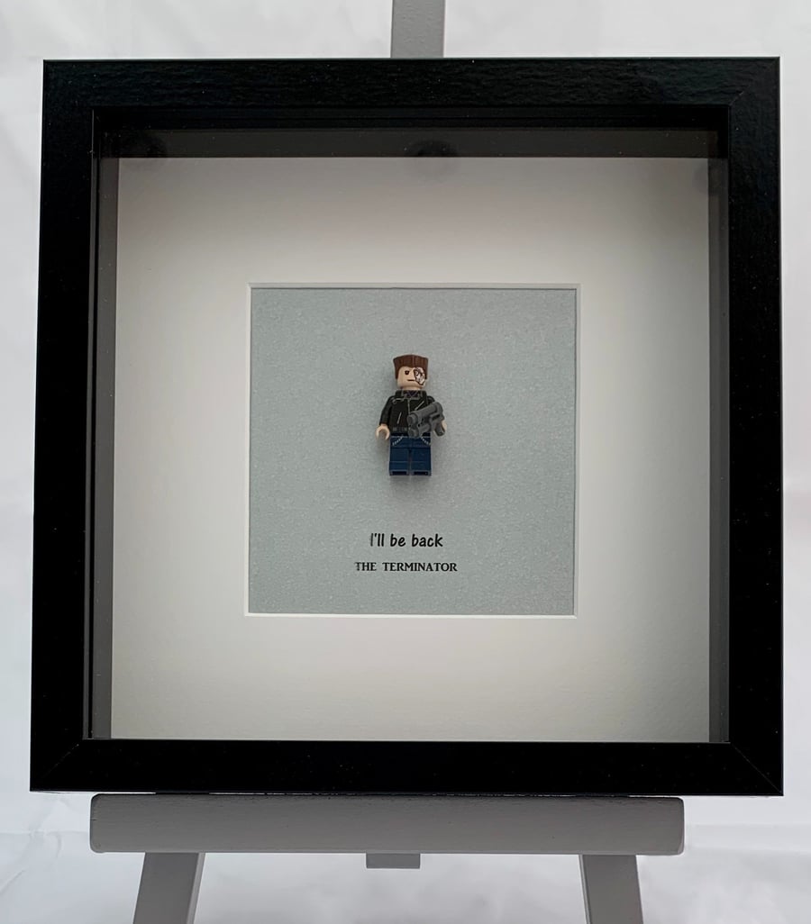The Terminator mini Figure framed picture 