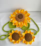 Handmade Crochet Sunflower Curtain Tieback,sunflowers,home decor  - Image 3