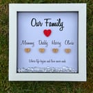 Personalised Our Family Box Frame 