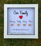 Personalised Our Family Box Frame  - Image 1