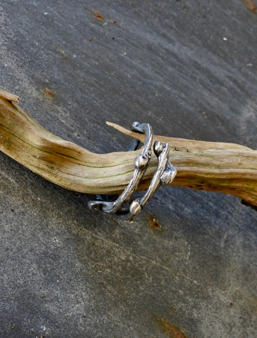 Twig Ring, A Nature Inspired Free Size Band.