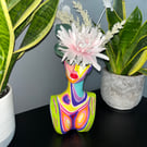 Pop art Face vase - Body vase - Ornament - sculpture - flower vase - gift idea