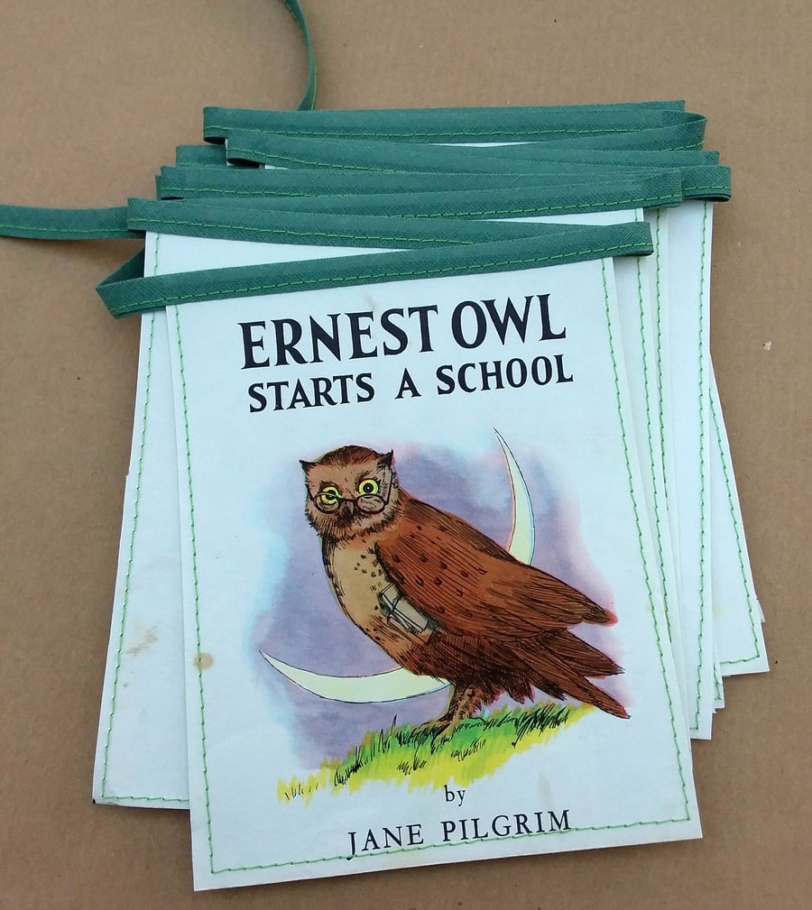 Book bunting - Ernest Owl
