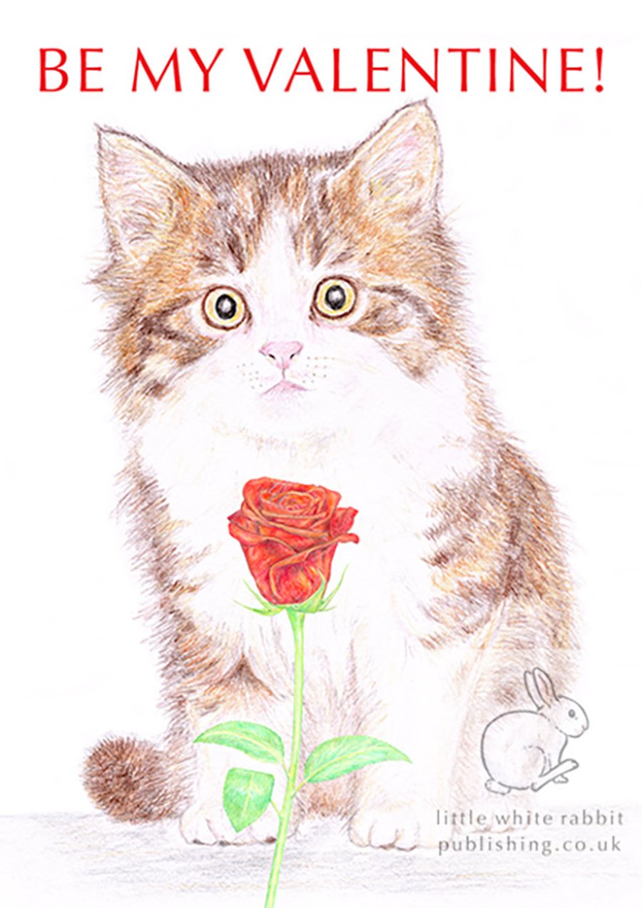 Tilly the Kitten - Valentine Card