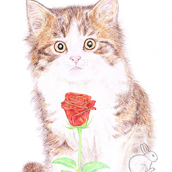 Tilly the Kitten - Valentine Card