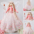 Arianwen, Fairy Queen of Blossom Dawn - One-of-a-Kind Artisan Fairy Doll
