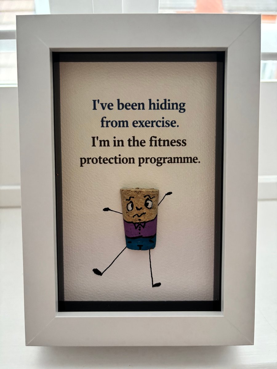 Funny Cork Characters Greeting Card – Handmade Blank Card – Unique Gift