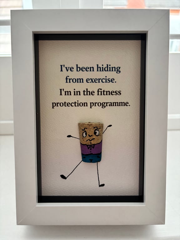 Funny Cork Characters Greeting Card – Handmade Blank Card – Unique Gift