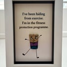 Funny Cork Characters Greeting Card – Handmade Blank Card – Unique Gift