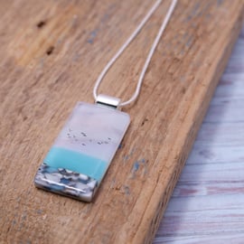 Handmade Glass Seascape Jewellery - Devon Light