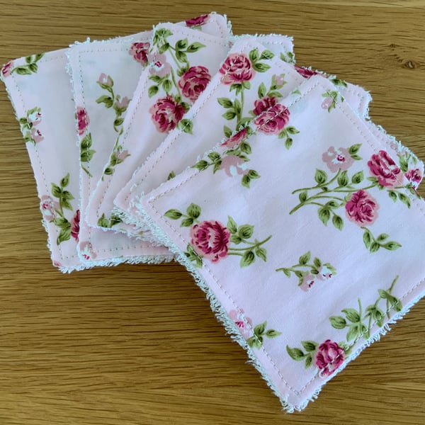 Reusable Bamboo Towelling Cotton Face Wipes, Eco friendly, Washable, Make up pad