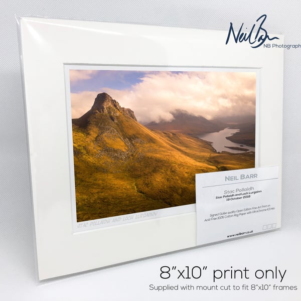 Stac Pollaidh Scotland - A5 (10"x 8") Unframed Print