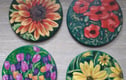 Wooden coaster sets and holders