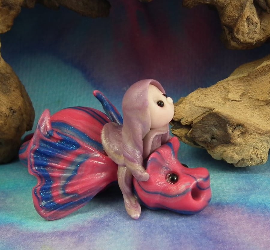 Spring Sale ... Dragon Rider Gnome 'Rena' OOAK Ann Galvin