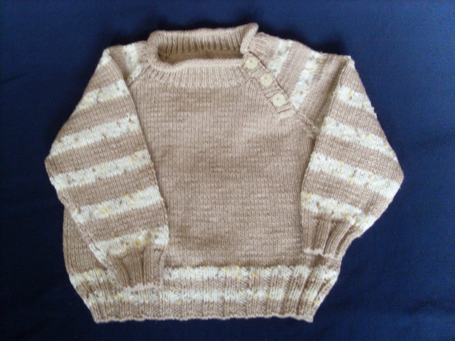 REDUCED  22" Boys Jumper with button detail