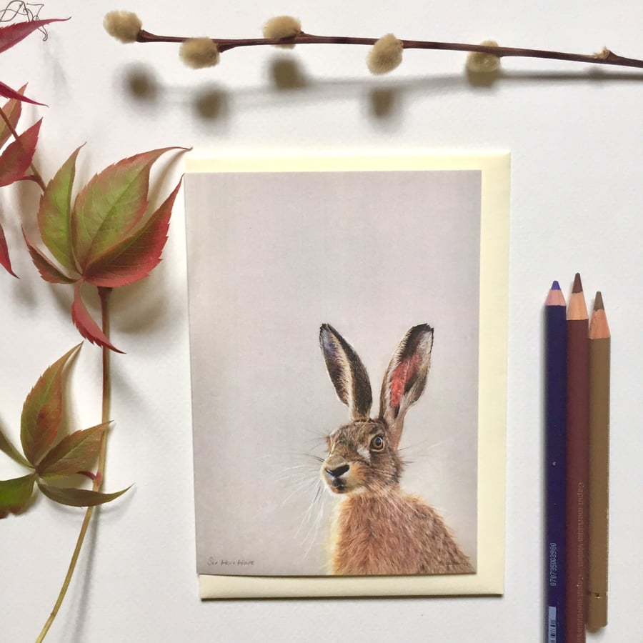 "Sir Hari Hare" Blank Greeting Card