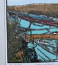 Boats and Reeds- Brancaster Staithe- Linocut Print - Image 4