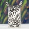 Owl brooch, sterling silver brooch, owl pin, bird brooch, animal brooch
