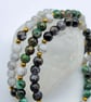 Set of 3 Glass Bead Stacking Bracelets & Optional Earrings, Festival Jewellery