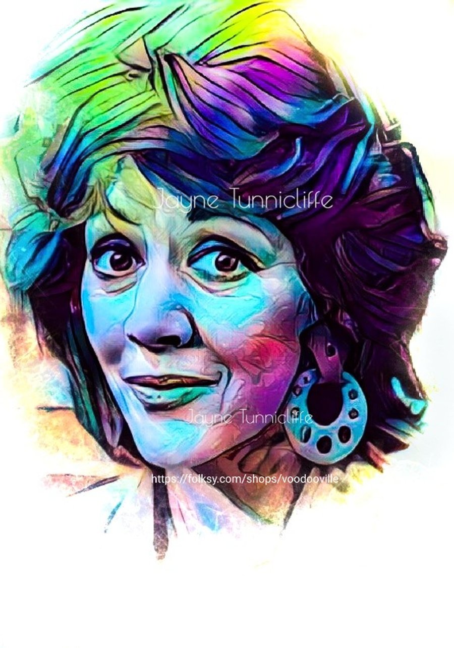 Amanda Barrie as Alma Coronation Street 11 x 8 inches art print 