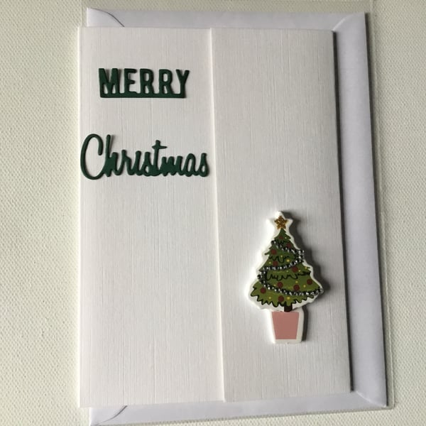 Christmas card. Christmas tree. Christmas tree card. 809