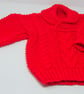 Child's Chunky Red Jumper