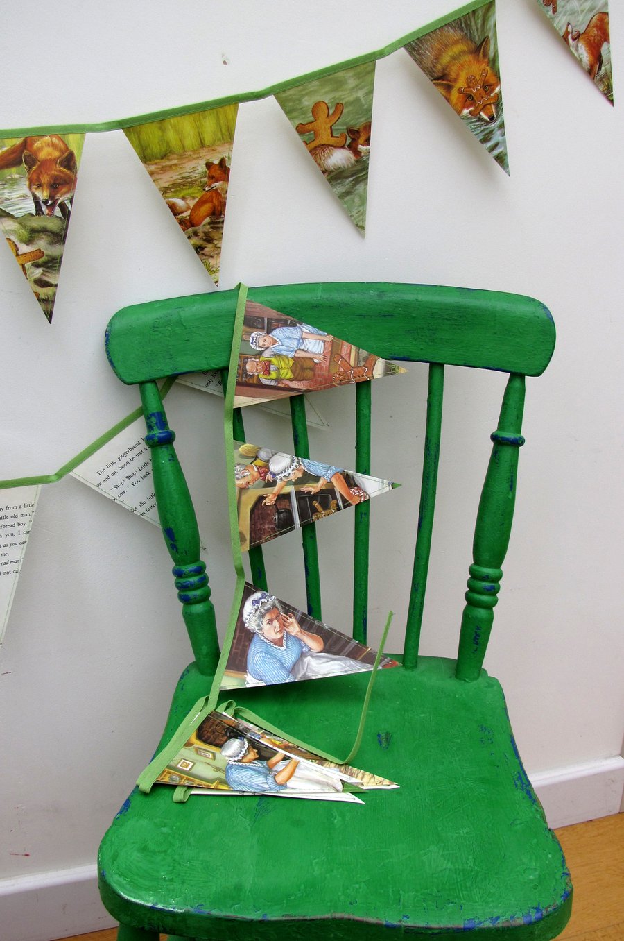 Vintage paper bunting - The Gingerbread Boy