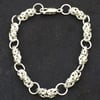 Hand Made Sterling Silver Byzantine Bracelet