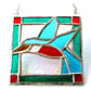 Kingfisher Framed Stained Glass Suncatcher Tile  - Image 5