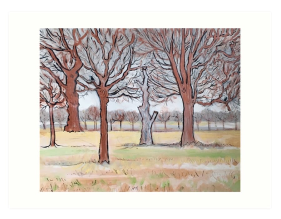 Art Print Taken From The Original Oil Painting ‘Midwinter’