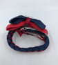 School Navy and Red pleated bun wrap - Image 5