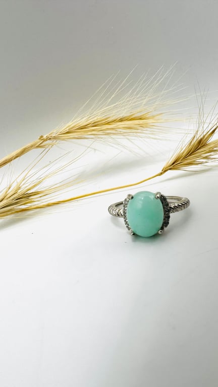 Morning Tide - Green Opal Ring