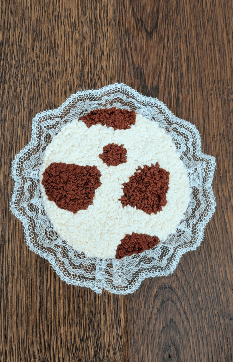 Cow Print Mug Rug 