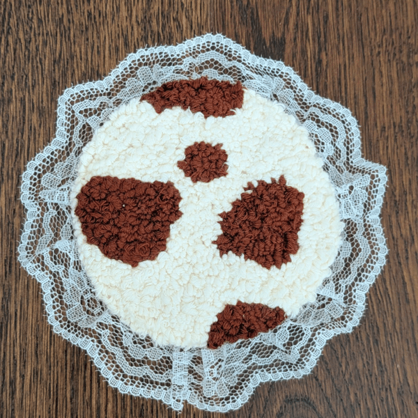 Cow Print Mug Rug 