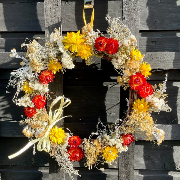 Dried Flower Wreath - Embers