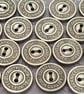 9 16" 15mm 24L Antique Silver buttons (Guaranteed High quality logo) - Image 3