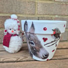 Christmas Donkey Plant Pot