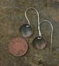  Blue-green Copper Dome Dangle  Earrings - Image 2