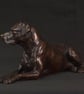 Foundry Bronze Lying Mixed Breed Rescue Dog Statue Small Bronze Metal Sculpture  - Image 4