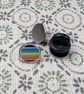 Queer Flag Pin - Pride Themed Pin - Small Resin Topped Pin Badge - LGBTQ - Image 2