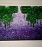 Original Abstract Acrylic Painting - Abstract Art – Lavender Field - Image 5