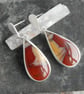Mookaite and sterling silver drop earrings - Image 2