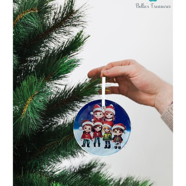 Personalised Christmas family bauble