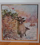 Advent Calendar Style Christmas Card - Sheep - Image 1
